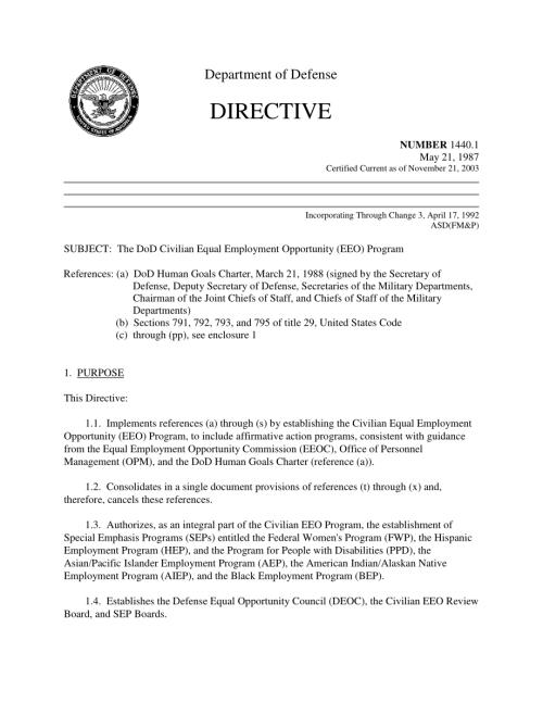 DoDD 1440.1 国防部民间平等就业机会（EEO）计划.pdf