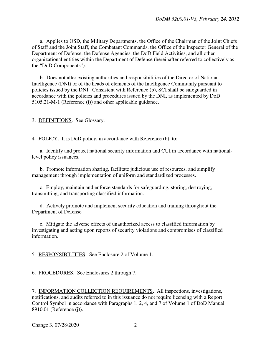 DoDM 5200.01 Volume 3 国防部信息安全计划：保护机密信息.pdf_第2页