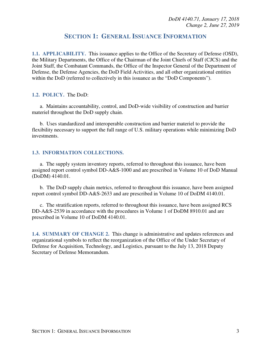 DoDI 4140.71 国防部建设和屏障材料的管理.pdf_第3页
