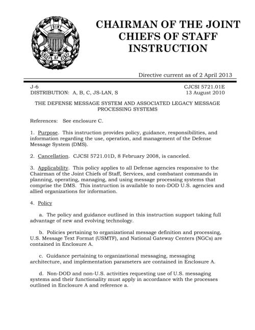CJCSI 5721.01E 国防电文系统和相关的遗留电文处理系统.pdf