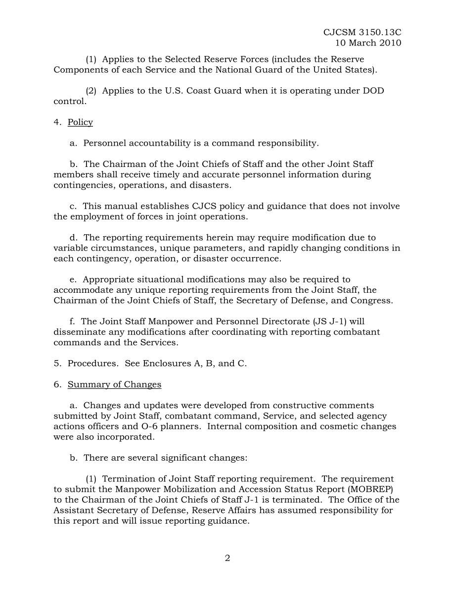 CJCSM 3150.07E 网络空间行动状况联合报告结构.pdf_第2页