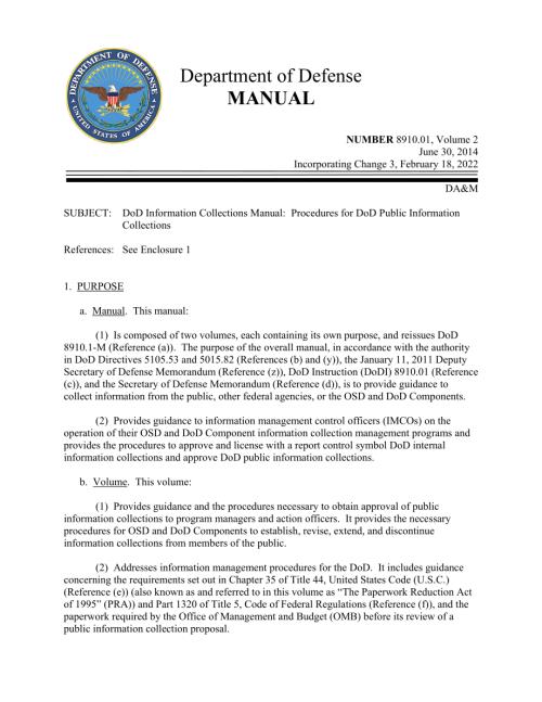 DoDM 8910.01 Volume 2 国防部信息收集手册：国防部公共信息收集程序.pdf