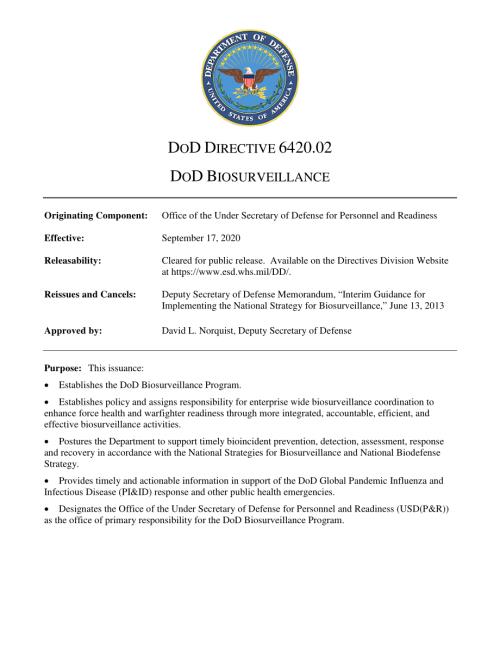 DoDD 6420.02 国防部生物监测.pdf