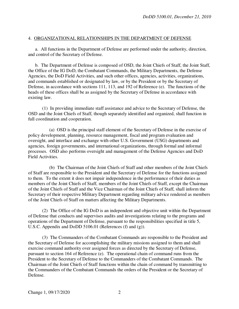 DoDD 5100.01 国防部及其主要部门的职能.pdf_第2页