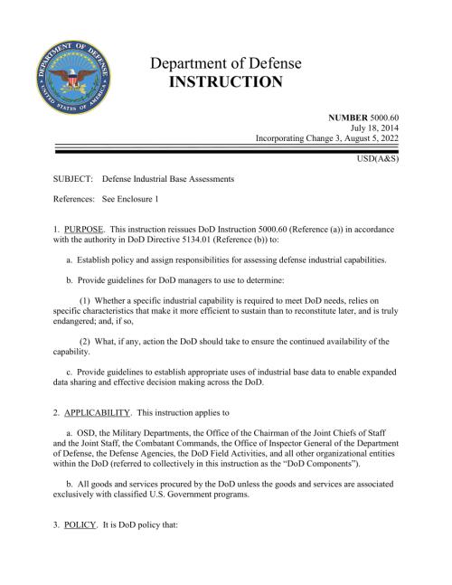 DoDI 5000.60 国防工业基地评估.pdf