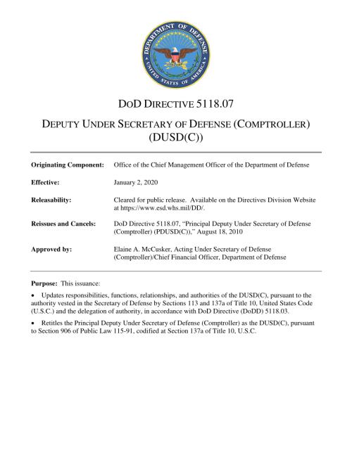 DoDD 5118.07 国防部副部长（审计长）（DUSD（C））.pdf
