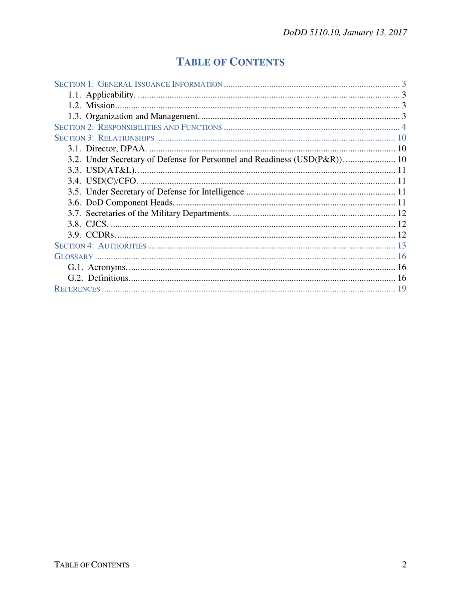 DoDD 5110.10 国防部战俘失踪人员会计署（DPAA）.pdf_第2页