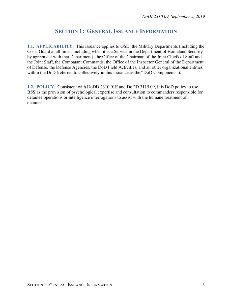 DoDI 2310.09 被拘留者行动和情报审讯的行为科学支持（BSS）.pdf_第3页