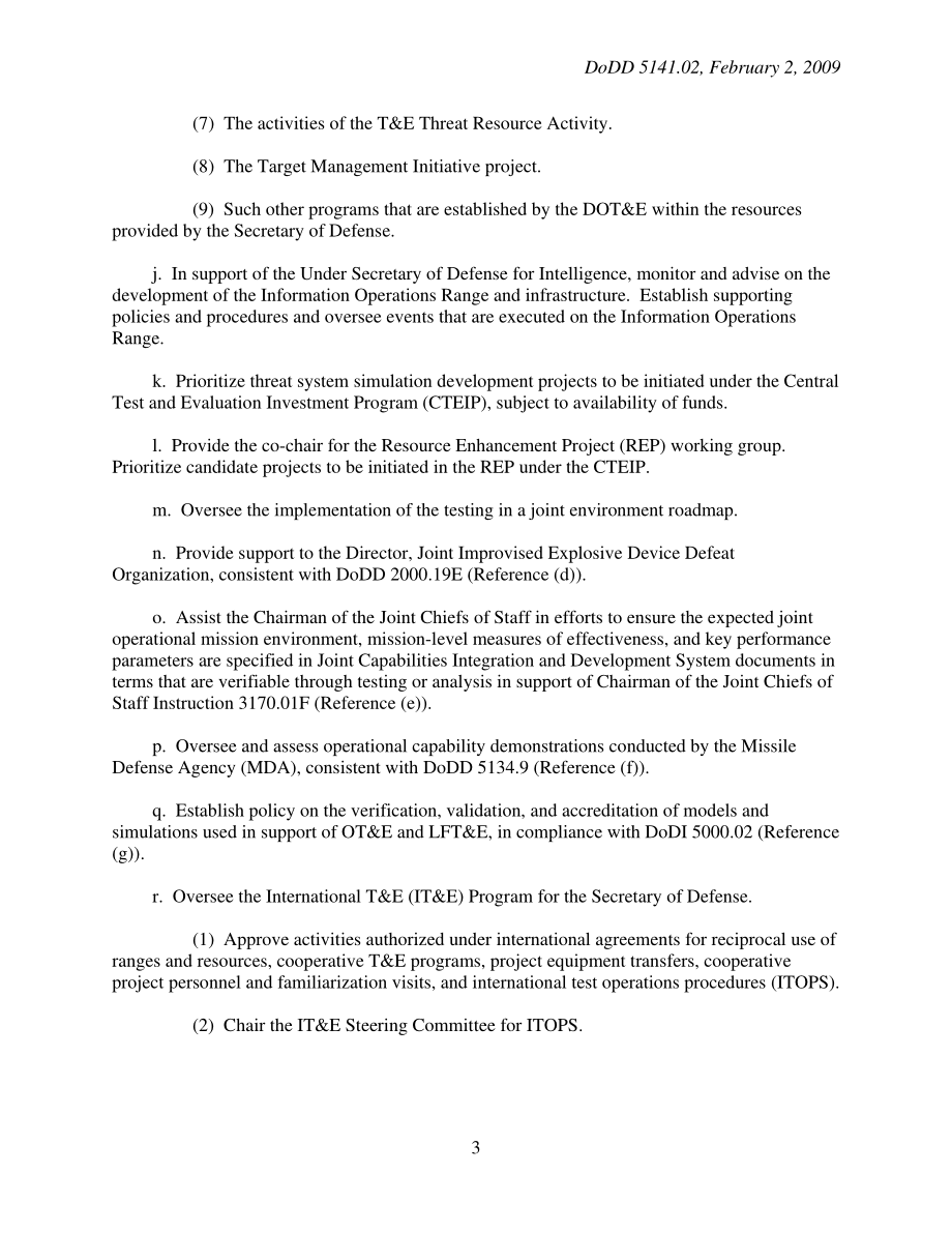 DoDD 5141.02 运营测试和评估主任（DOT&E）.pdf_第3页