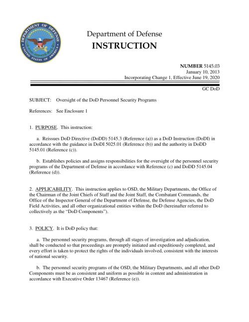 DoDI 5145.03 国防部人事安全计划的监督.pdf