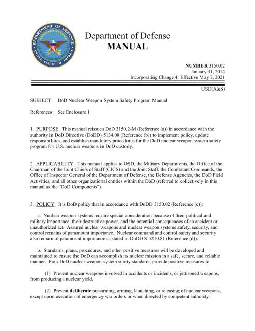 DoDM 3150.02 国防部核武器系统安全计划手册.pdf