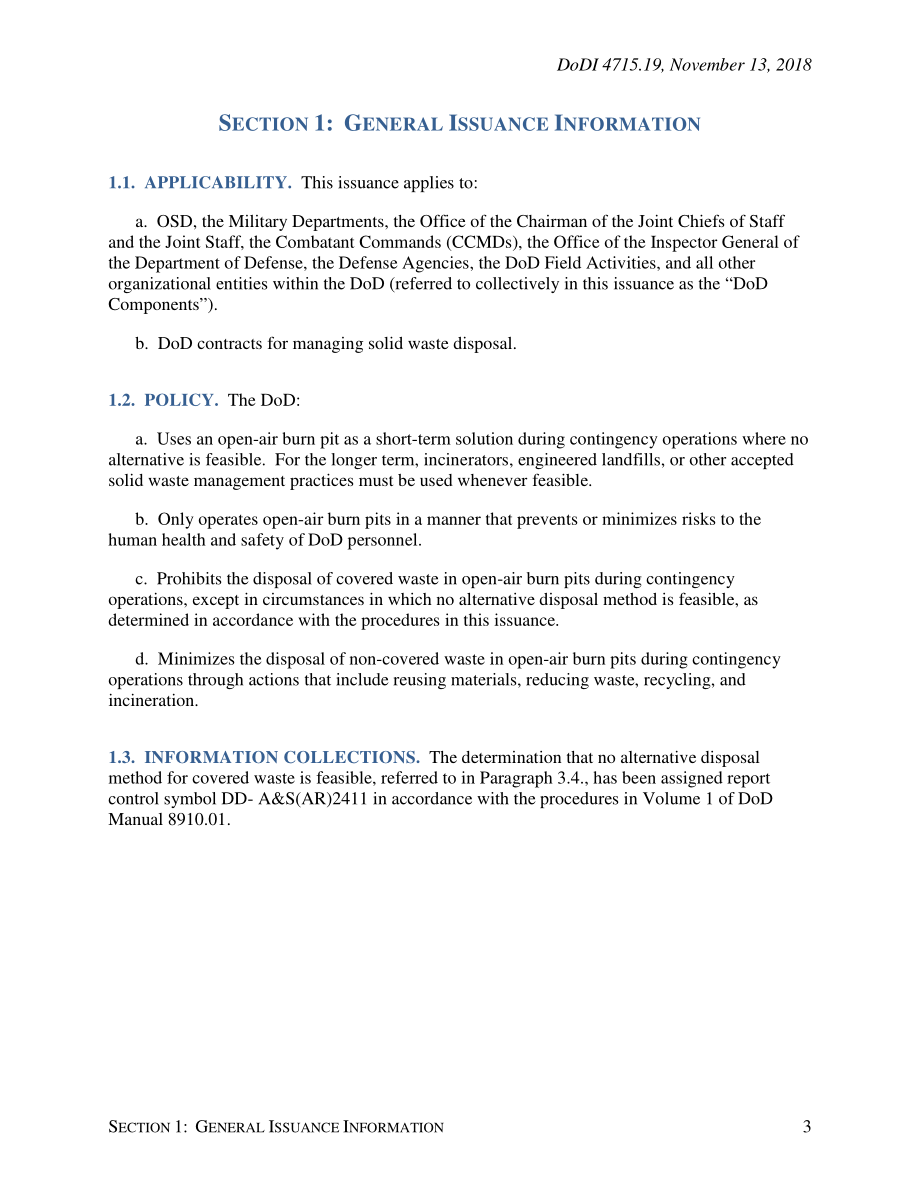 DoDI 4715.19 在应急行动中使用露天燃烧坑.pdf_第3页