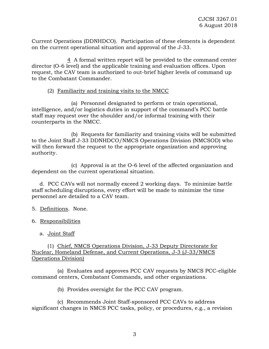 CJCSI 3267.01 国家军事指挥系统初级指挥中心指挥协助访问计划.pdf_第3页