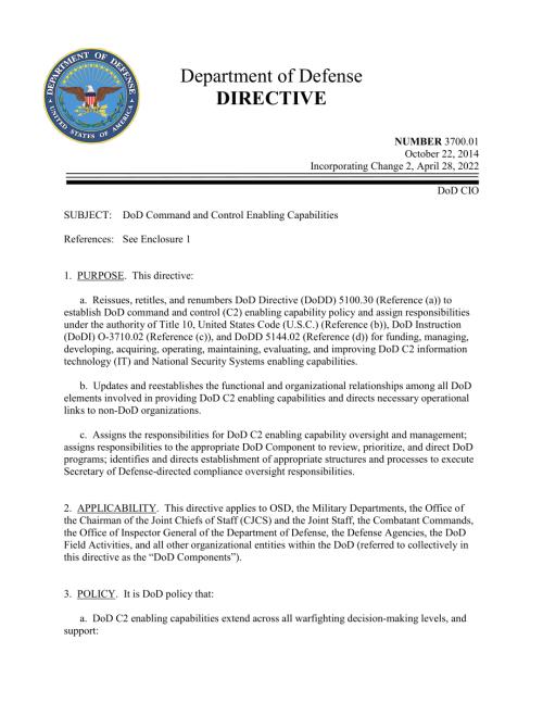 DoDD 3700.01 国防部指挥和控制启用能力.pdf