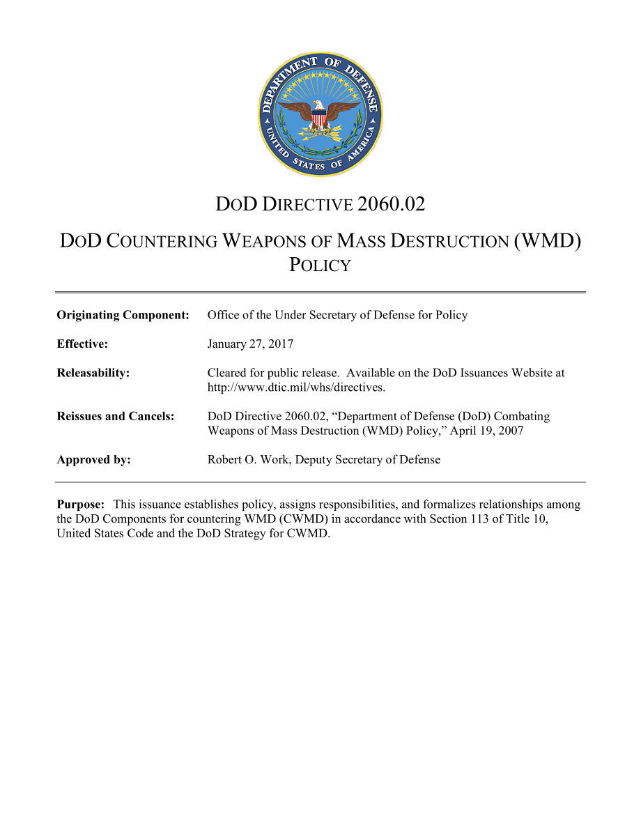 DoDD 2060.02 国防部打击大规模杀伤性武器（WMD）政策.pdf_第1页