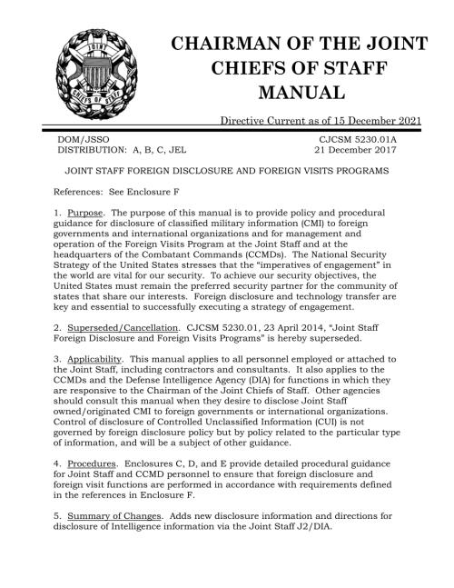 CJCSM 5230.01A 联合员工对外披露和外国访问计划.pdf
