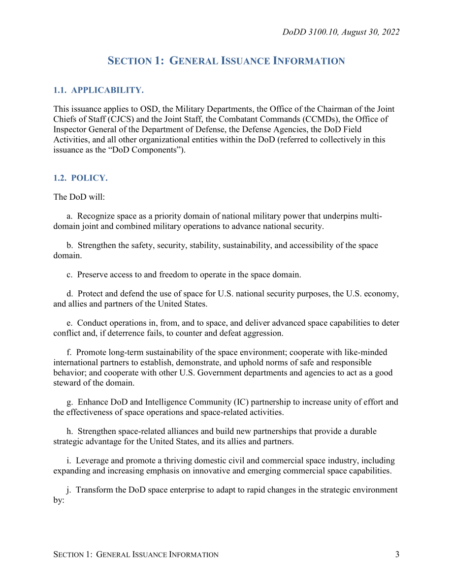 DoDD 3100.10 太空政策.pdf_第3页