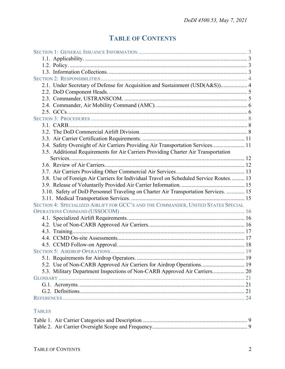 DoDI 4500.53 国防部商业航空运输质量和安全审查计划.pdf_第2页