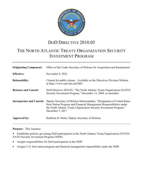 DoDD 2010.05 北大西洋公约组织安全投资计划.pdf