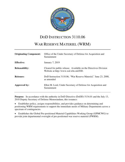 DoDI 3110.06 战争后备物资（WRM）.pdf