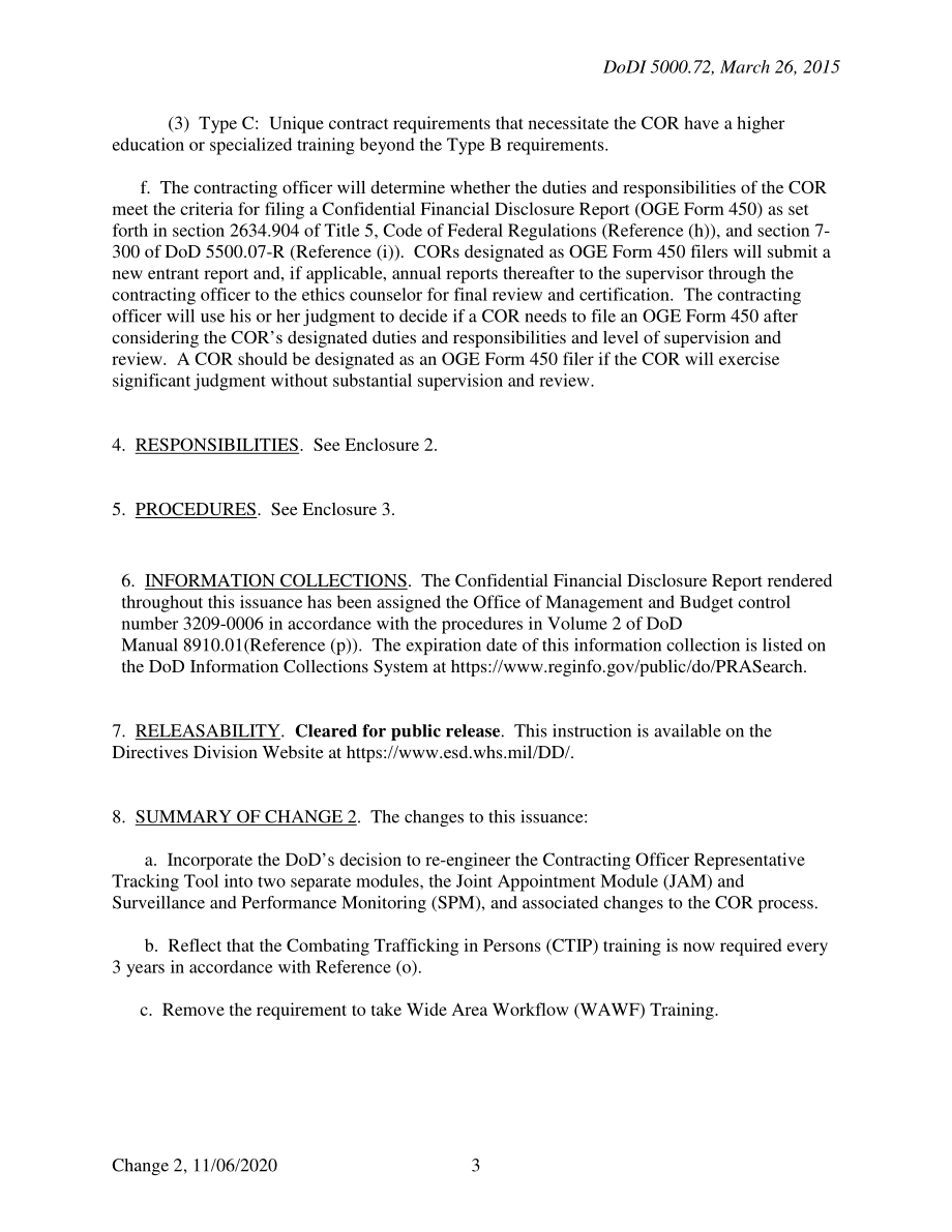 DoDI 5000.72 国防部合同官员代表（COR）认证标准.pdf_第3页