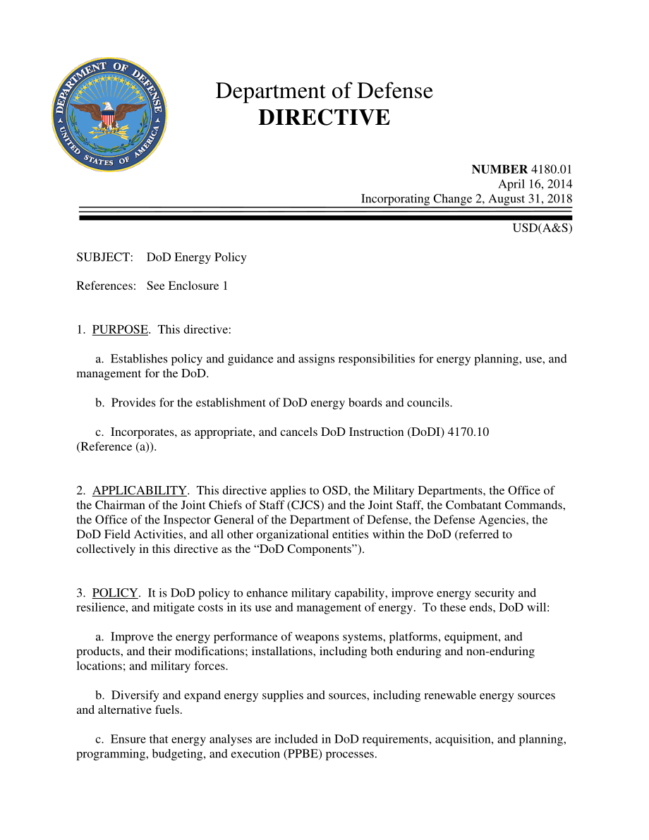 DoDD 4180.01 国防部能源政策.pdf_第1页
