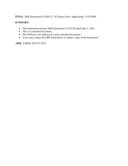 DoDI S-3100.13 （u）太空部队应用.pdf