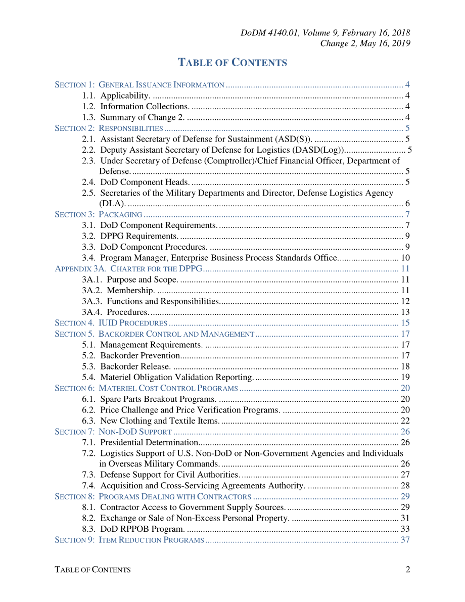 DoDM 4140.01 Volume 9 国防部供应链物资管理程序：物资计划.pdf_第2页