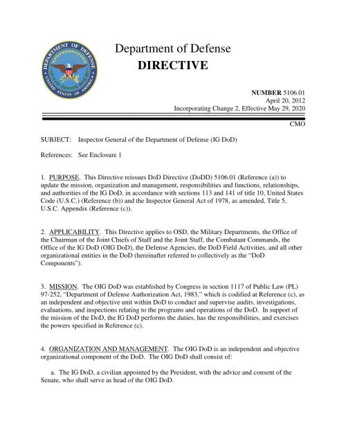 DoDD 5106.01 国防部监察长（IGDoD）.pdf