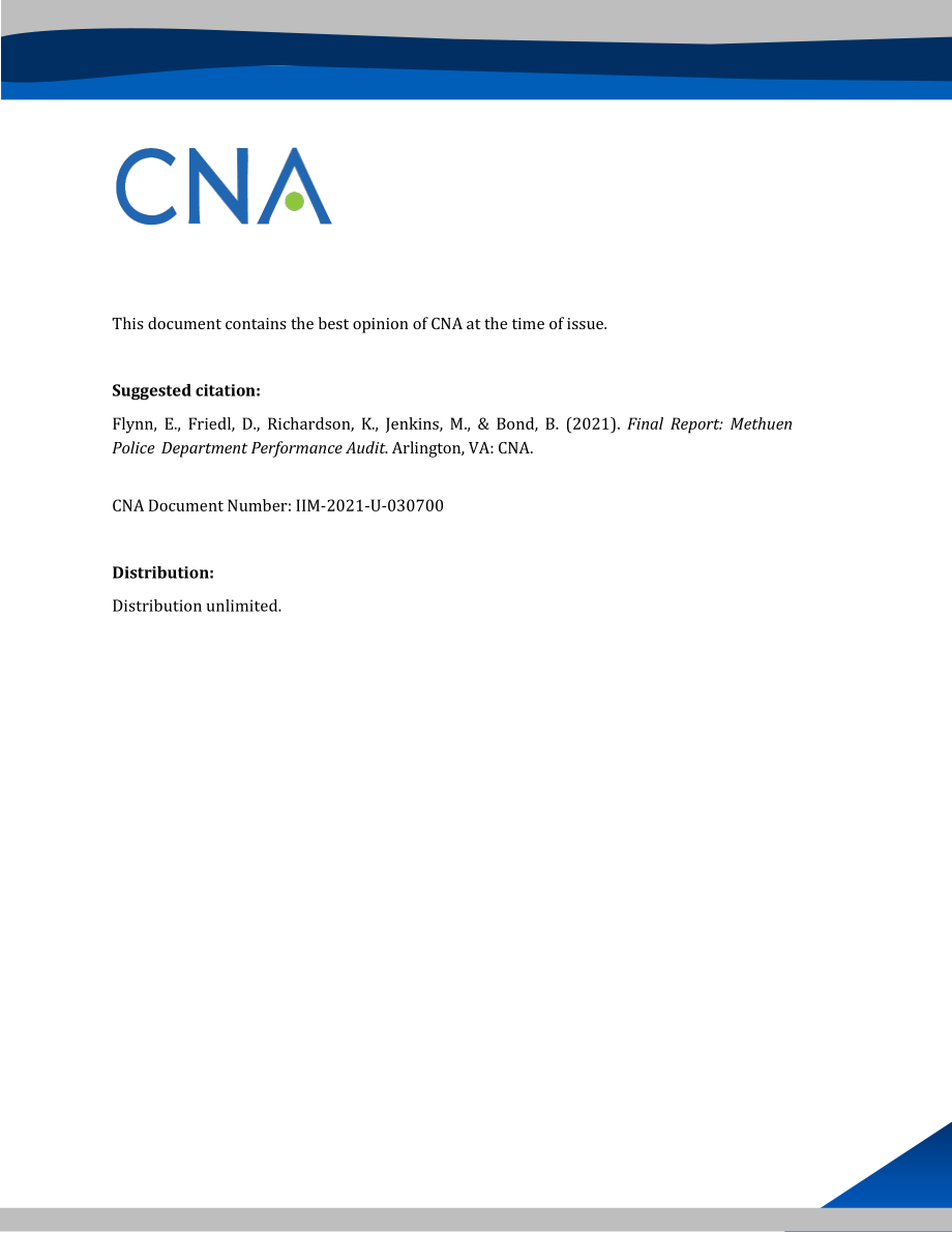 CNA_2021年Methuen警察局绩效审计.pdf_第2页