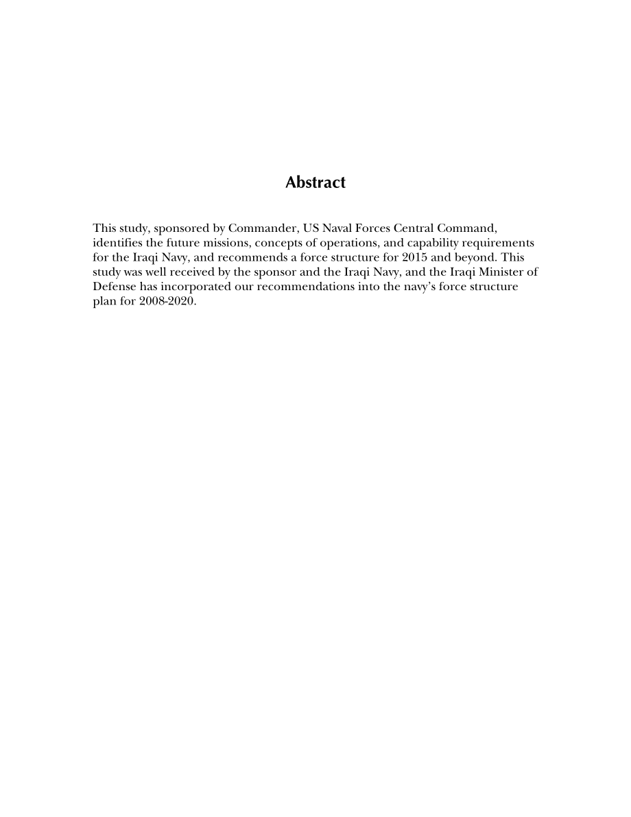 CNA_伊拉克海军：2015年及以后的能力要求和部队结构建议.pdf_第3页