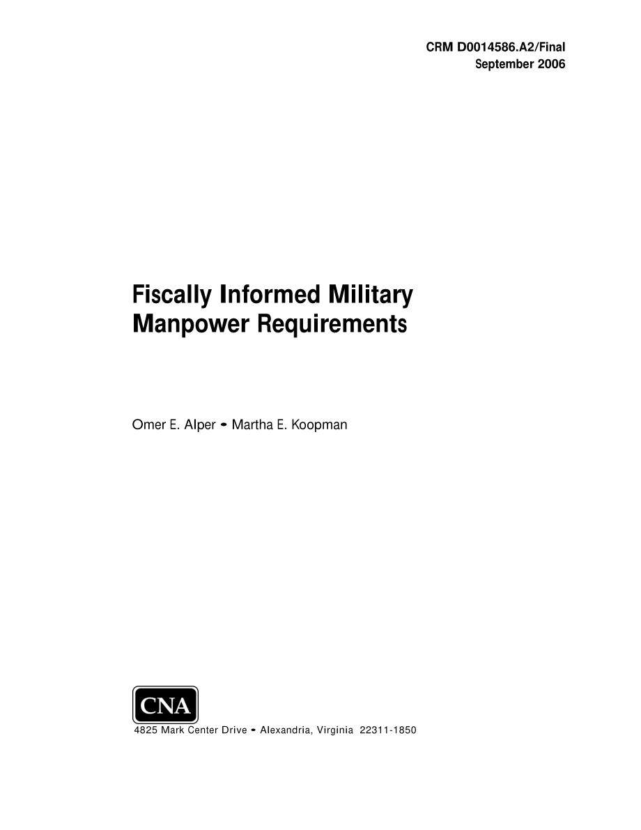 CNA_财政知情的军事人力需求.pdf_第1页