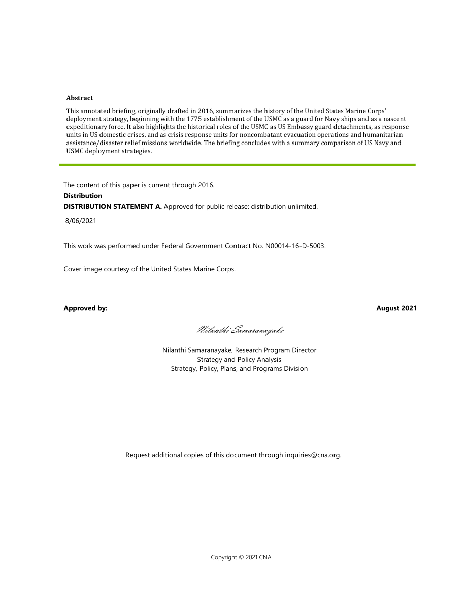 CNA_美国海军陆战队部署战略 1775-2016.pdf_第2页
