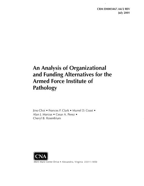 CNA_武装部队病理学研究所的组织和经费选择分析.pdf