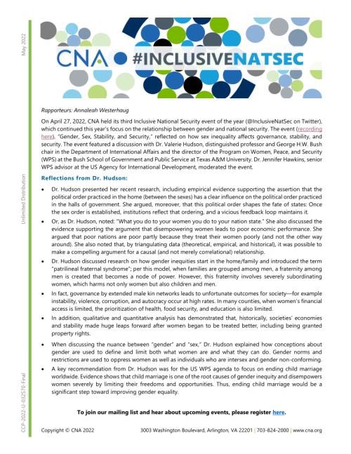 CNA_CNA包容性NatSec：性别、性别、稳定和安全.pdf