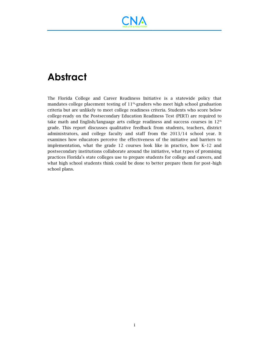 CNA_佛罗里达学院和职业准备计划评估：第二年报告.pdf_第3页