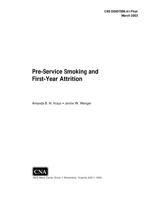 CNA_服务前吸烟和第一年自然减员.pdf