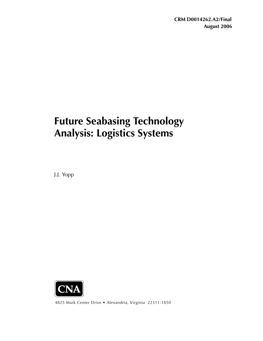 CNA_未来海底技术分析：物流系统.pdf_第1页