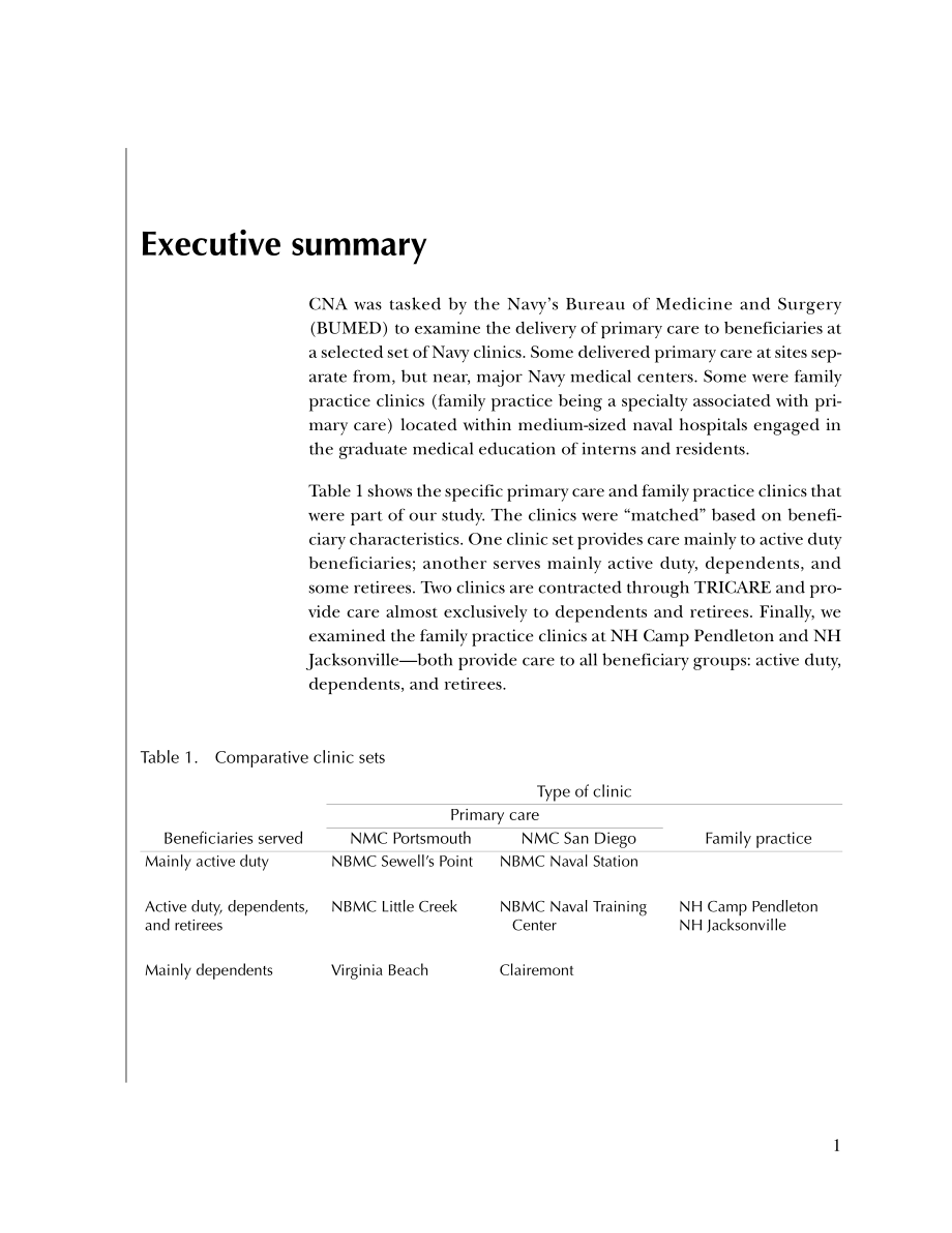 CNA_诊所管理、生产力和成本：来自选定海军诊所的结果.pdf_第3页