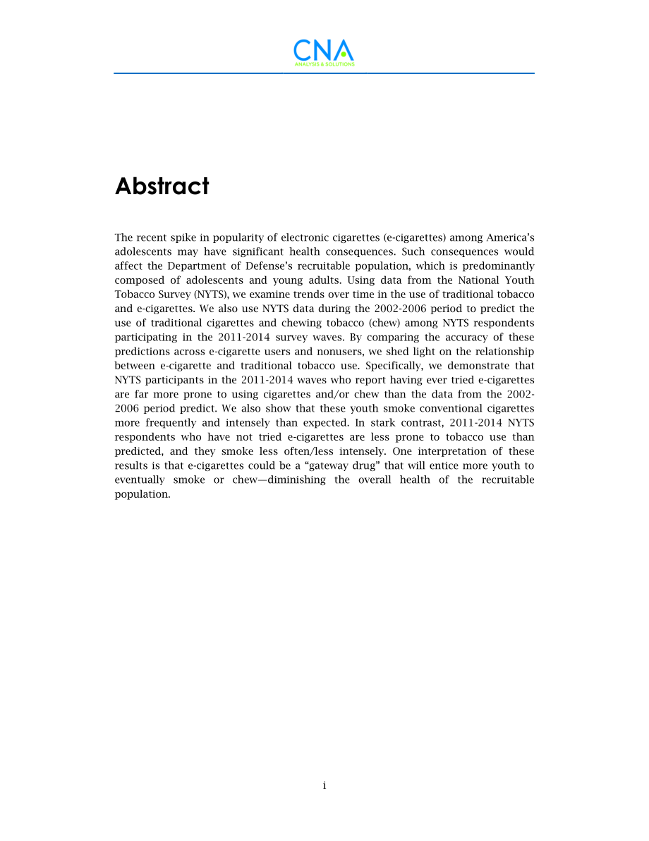 CNA_电子烟使用的潜在后果：青少年健康正在上升吗？.pdf_第3页