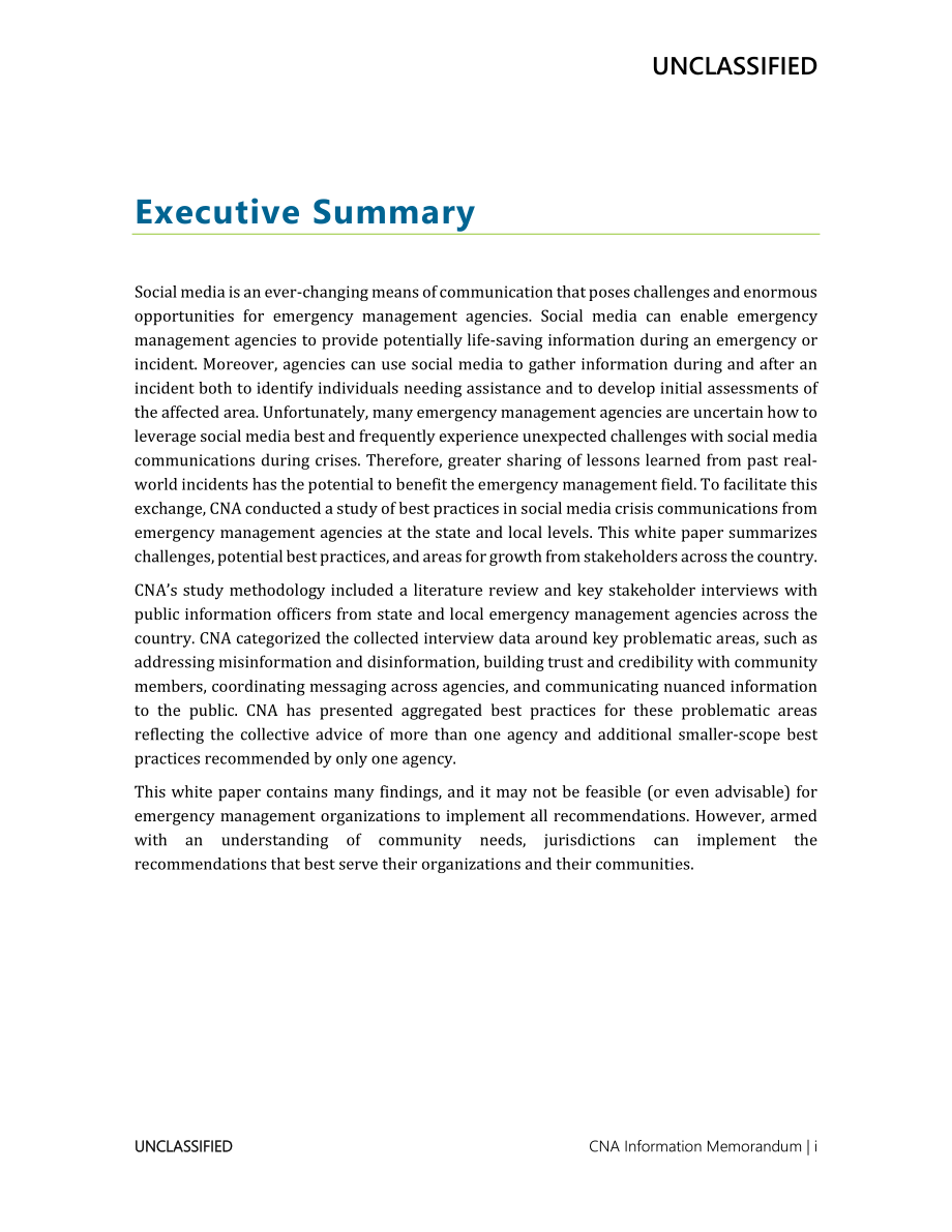 CNA_州和地方应急管理机构社交媒体危机沟通的最佳实践.pdf_第3页