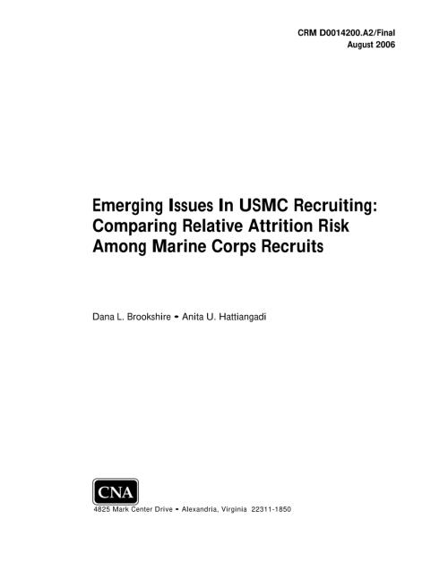 CNA_USMC征兵中的新问题：海军陆战队新兵相对减员风险的比较.pdf