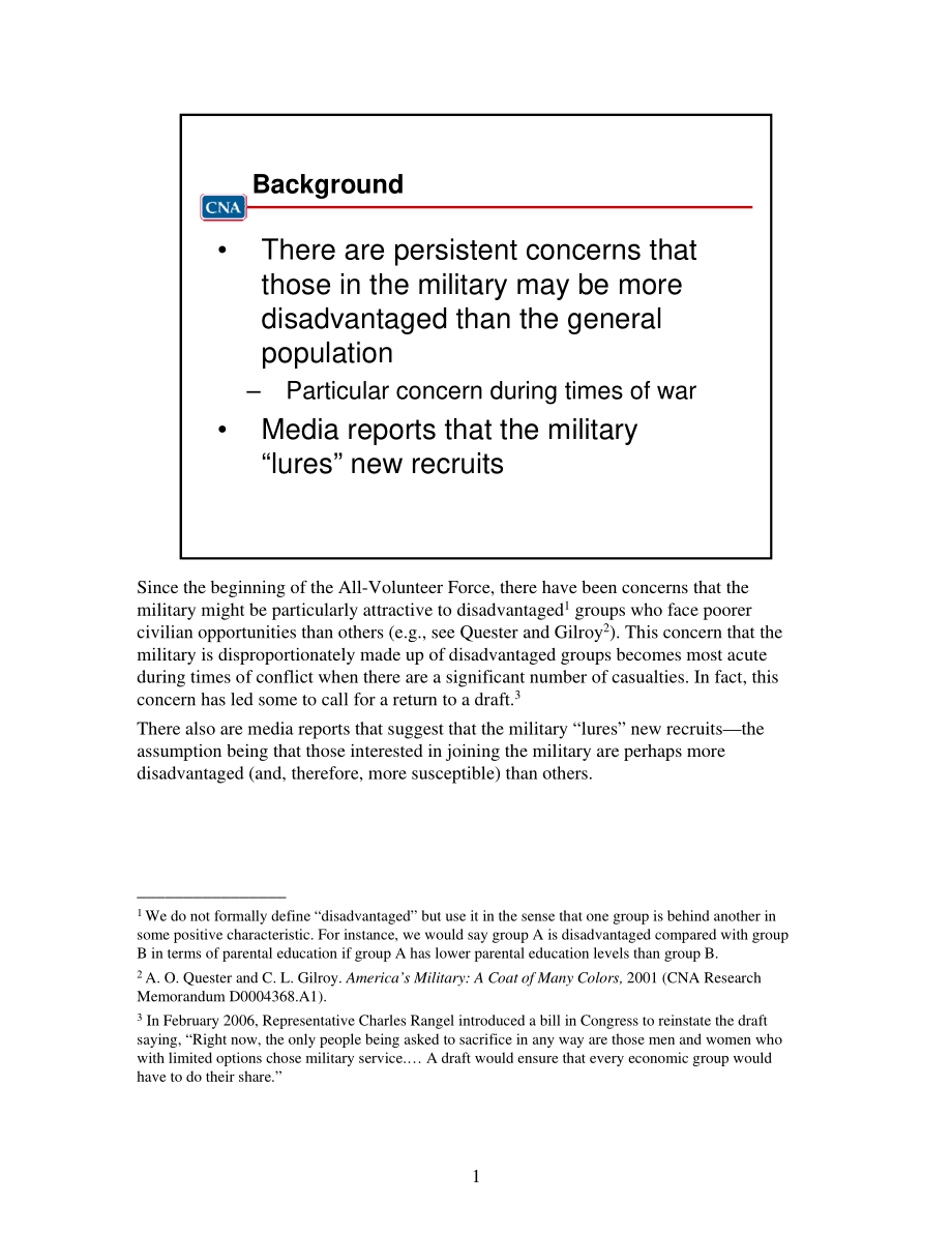 CNA_USMC征兵中的新问题：军事前景与非前景的社会经济特征比较.pdf_第3页