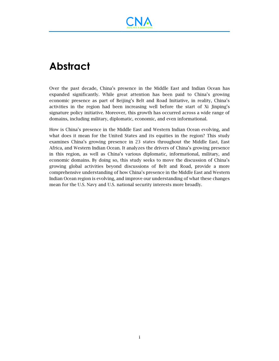 CNA_中国在中东和西印度洋的存在：超越“一带一路”.pdf_第3页