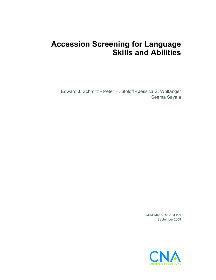 CNA_语言技能和能力的入学筛选.pdf_第1页
