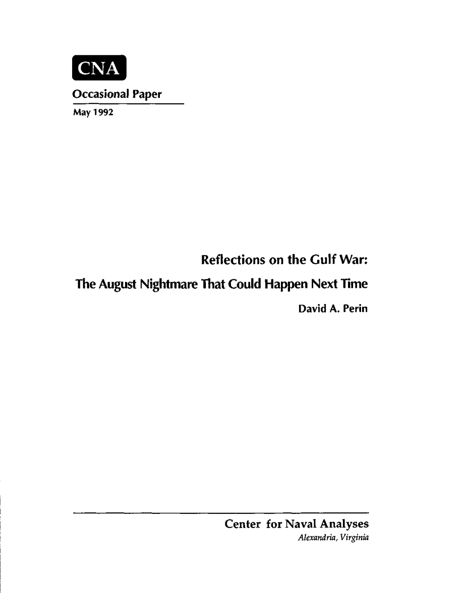 CNA_海湾战争的反思：下次可能发生的八月噩梦.pdf_第3页