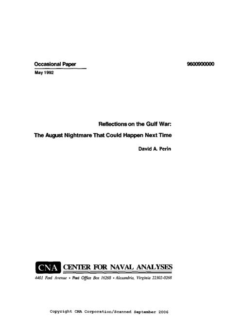 CNA_海湾战争的反思：下次可能发生的八月噩梦.pdf