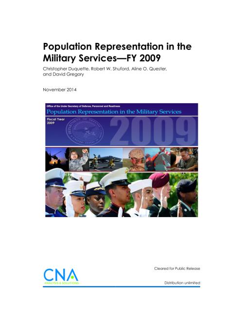 CNA_军队中的人口代表性——2009财政年度.pdf