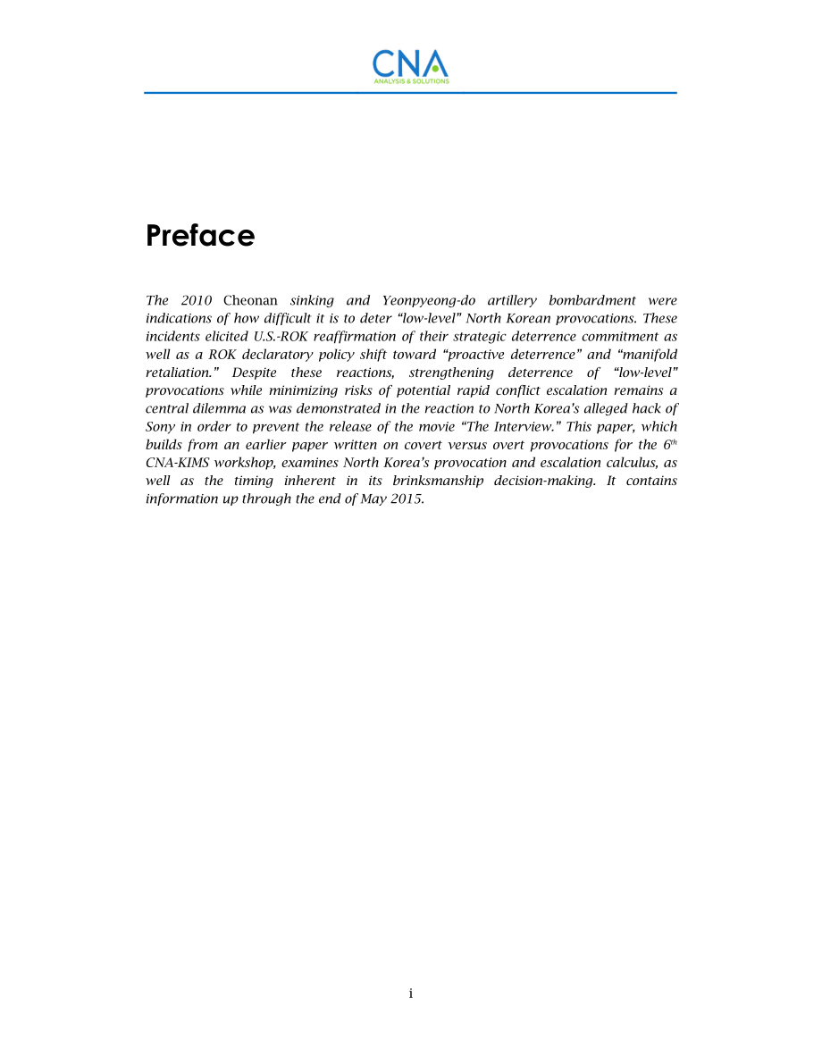 CNA_朝鲜的挑衅和升级演算：与金正恩政权打交道.pdf_第3页