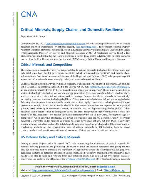 CNA_关键矿物、供应链和国内弹性.pdf